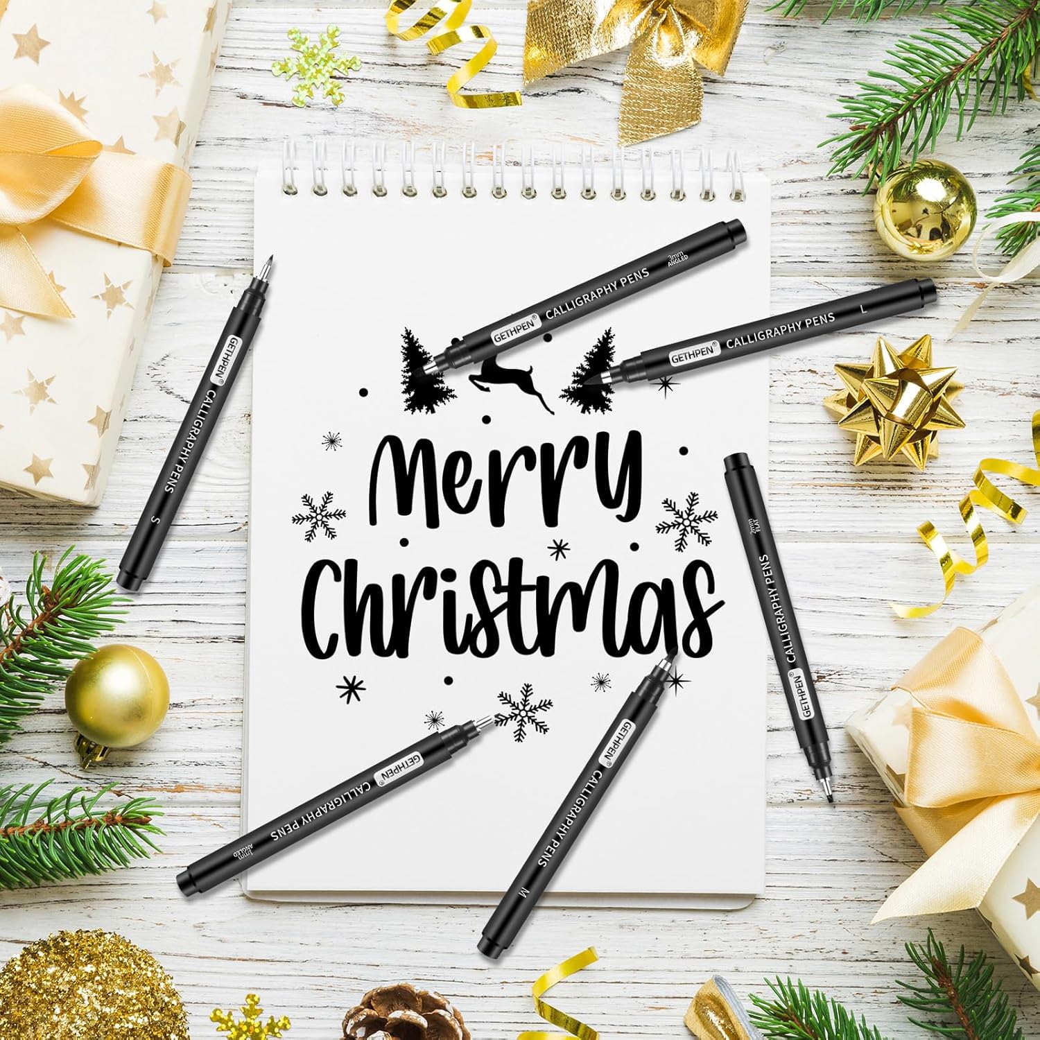 10 Size Calligraphy Pens Set f - Archive Box Set บทวิจารณ์และราคา