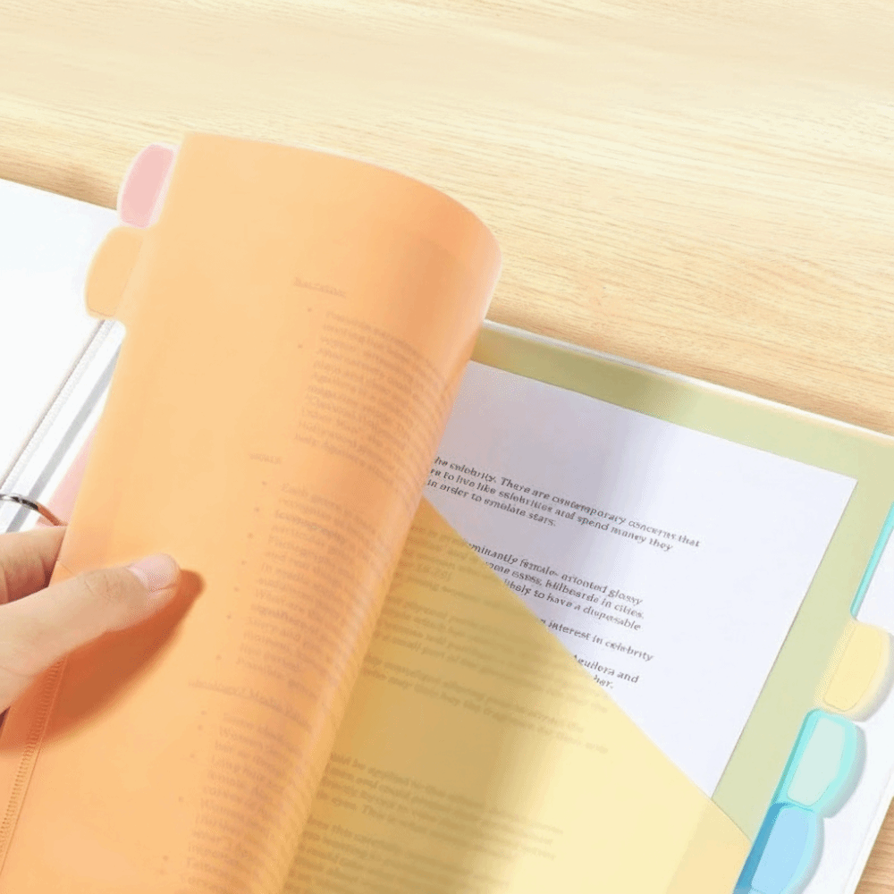 8 pcs A4 Pastel Binder Divider - Tab Divider A4 บทวิจารณ์และราคา