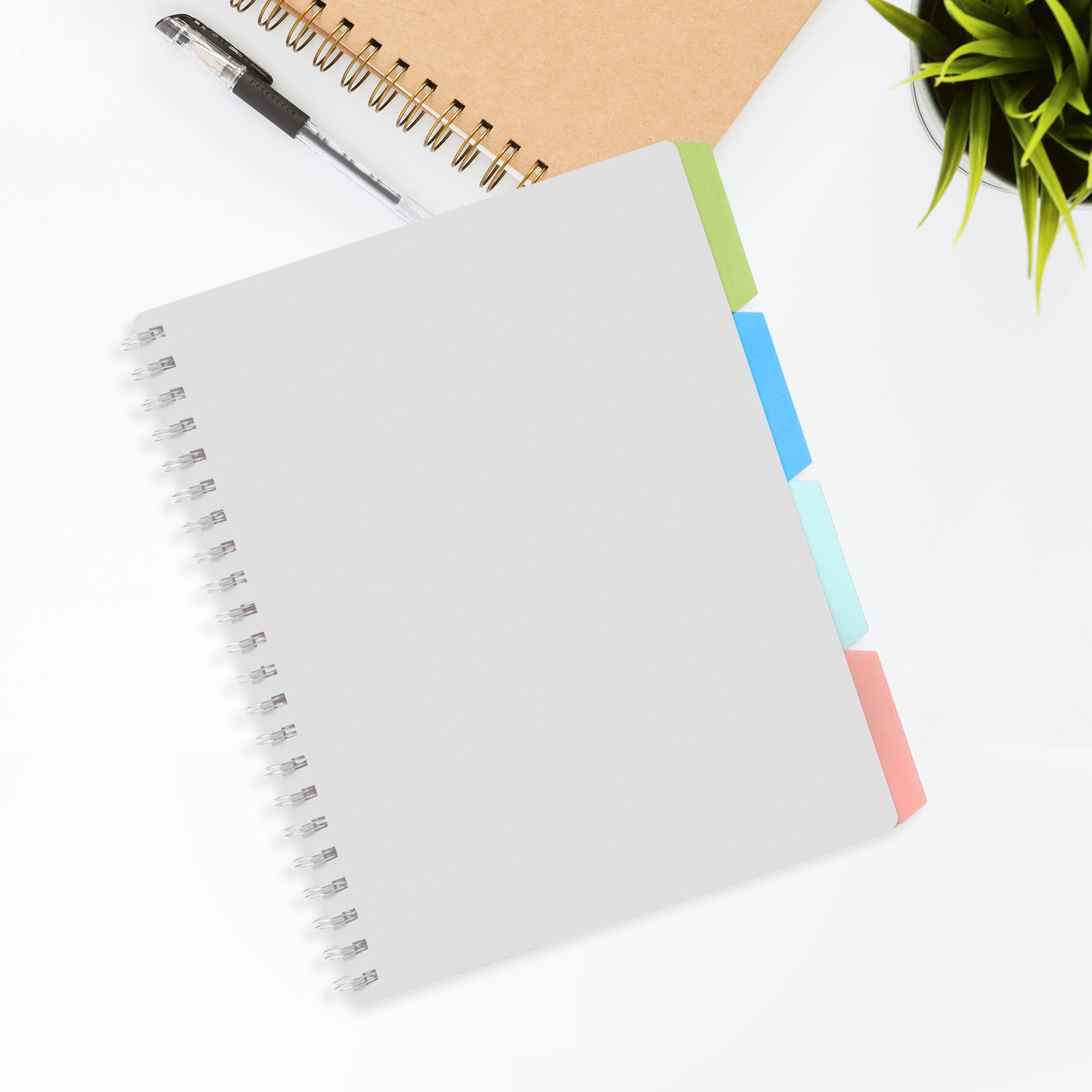 4Pcs Plastic Index Dividers fo - Tab Divider A4 บทวิจารณ์และราคา
