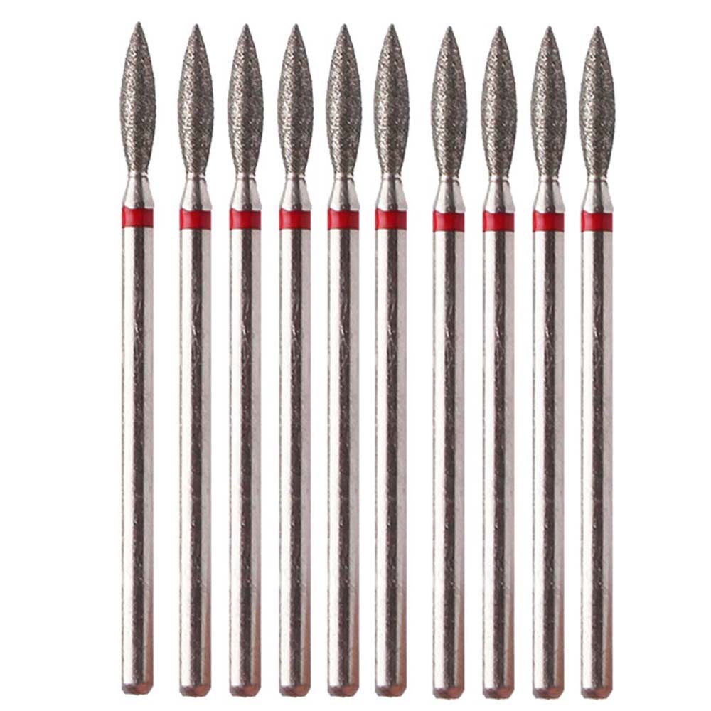 10pcs Diamond Nail Drill Bits  - Gel Refill Pack บทวิจารณ์และราคา