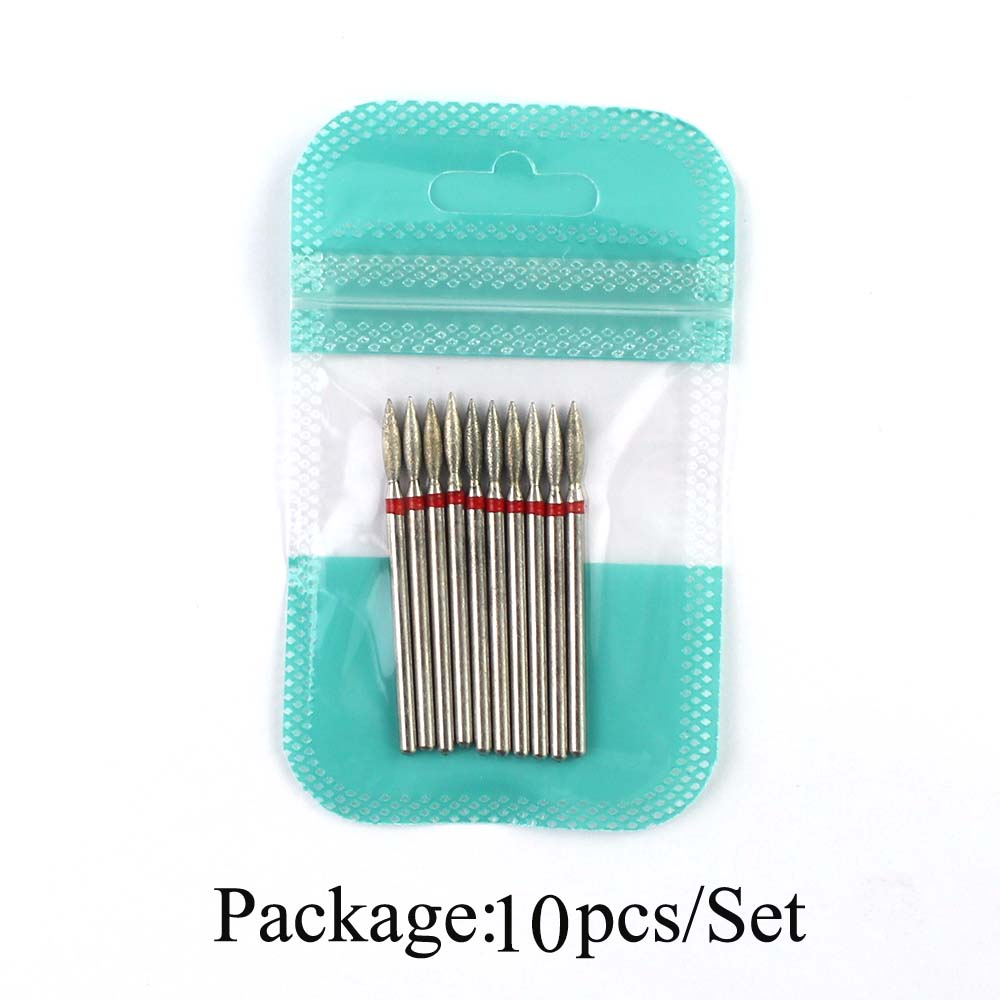 10pcs Diamond Nail Drill Bits  - Gel Refill Pack บทวิจารณ์และราคา