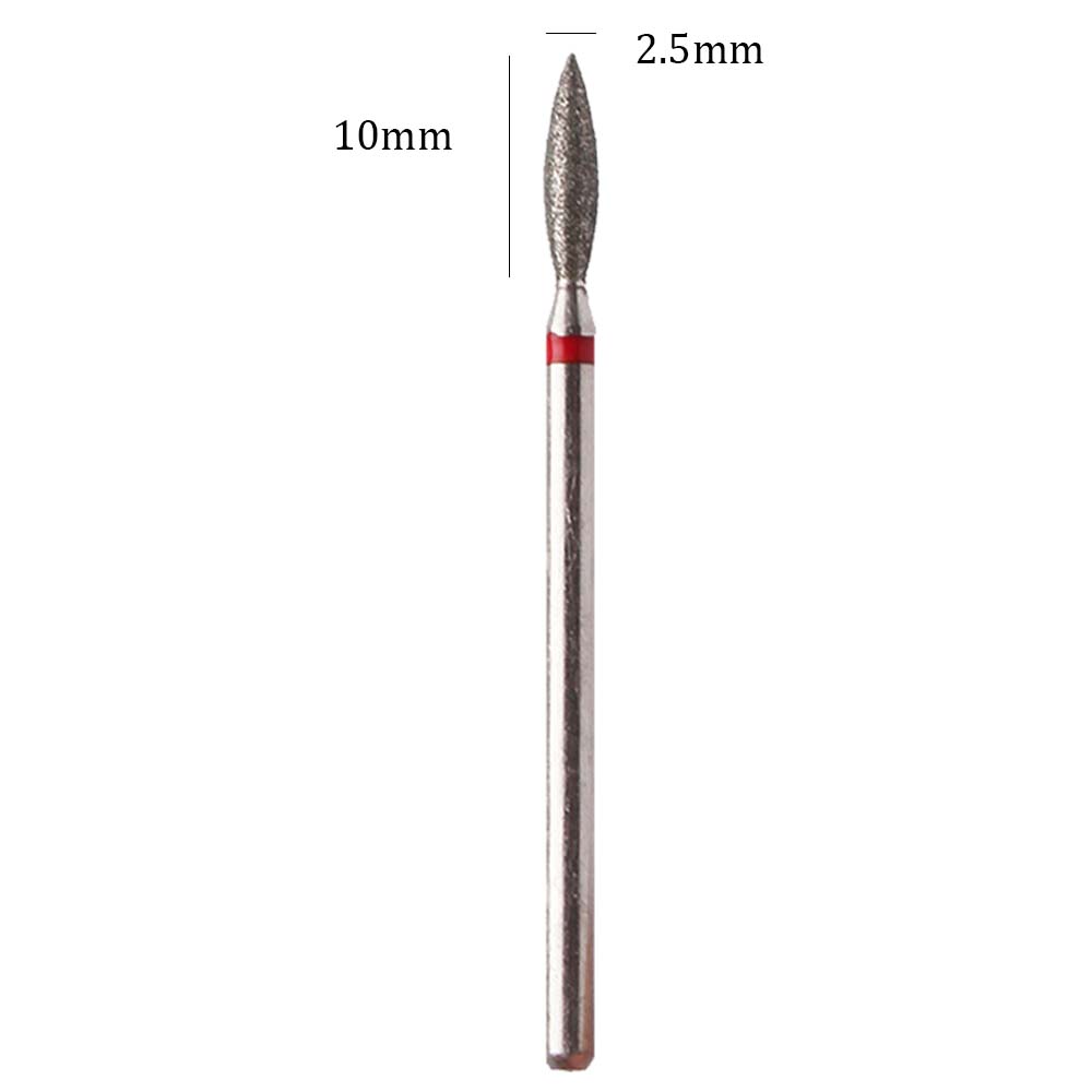 10pcs Diamond Nail Drill Bits  - Gel Refill Pack บทวิจารณ์และราคา