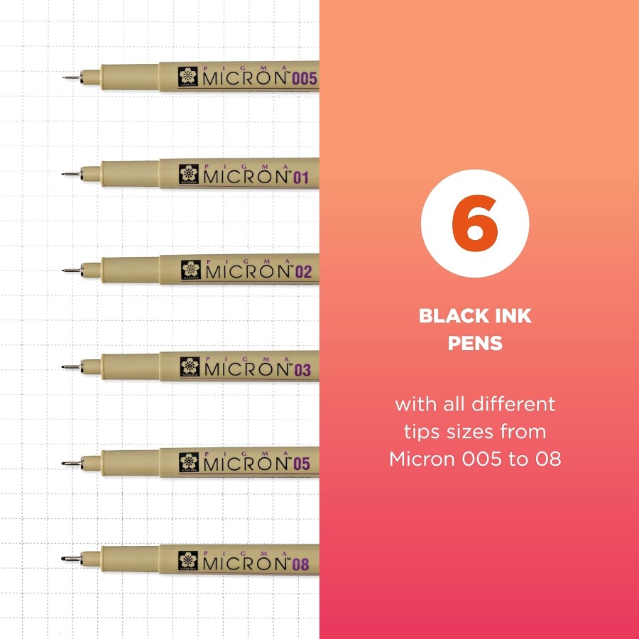 Pigma Micron Fineliner Pens wi - Archive Box Set บทวิจารณ์และราคา