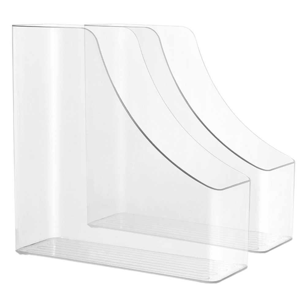 2Pcs Transparent File Organize - Magazine Holder Rack บทวิจารณ์และราคา
