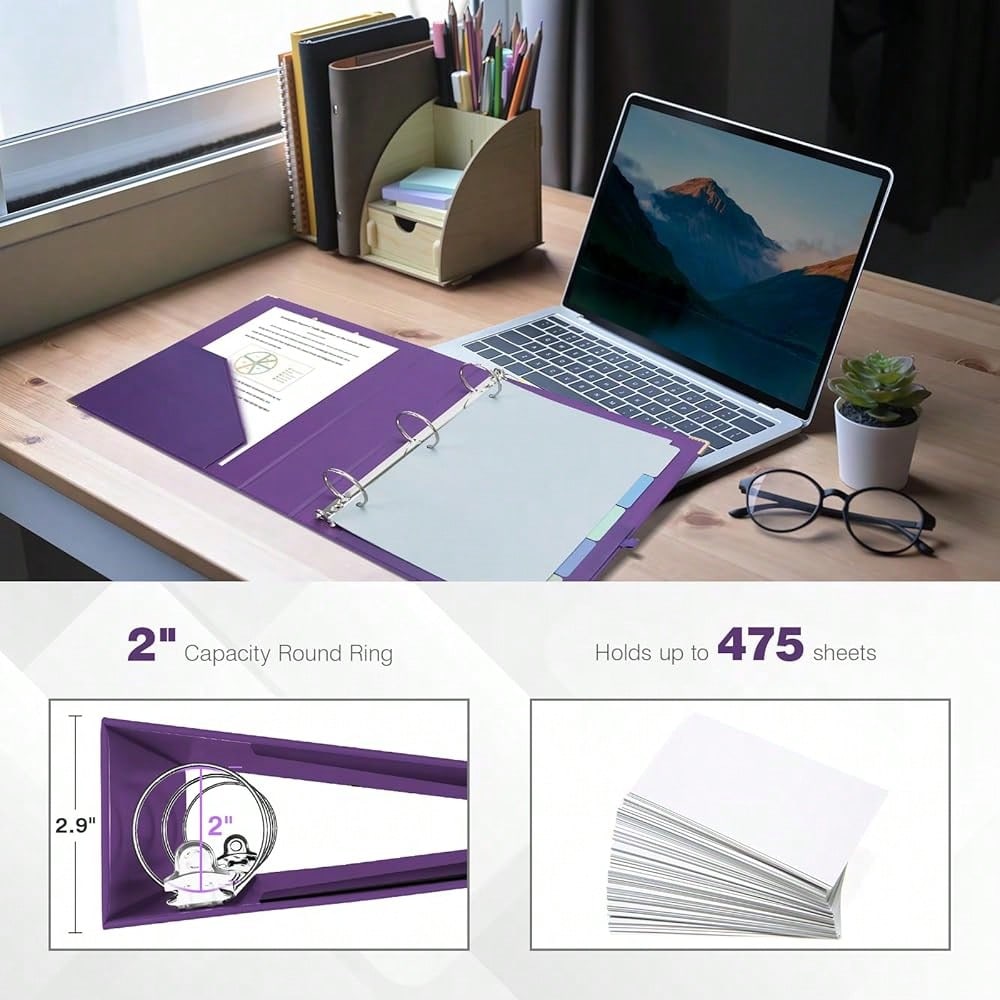 Mini 3 Ring Binder 2 Inch For  - Tab Divider A4 บทวิจารณ์และราคา