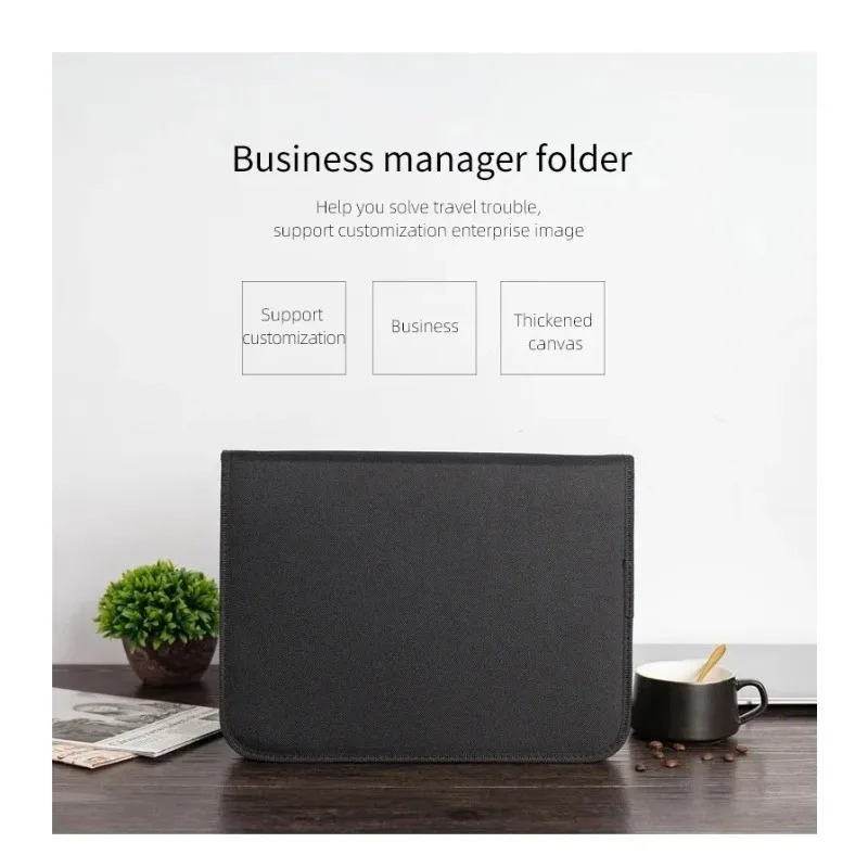Large Black Business Portfolio - Binder A4 Lever บทวิจารณ์และราคา