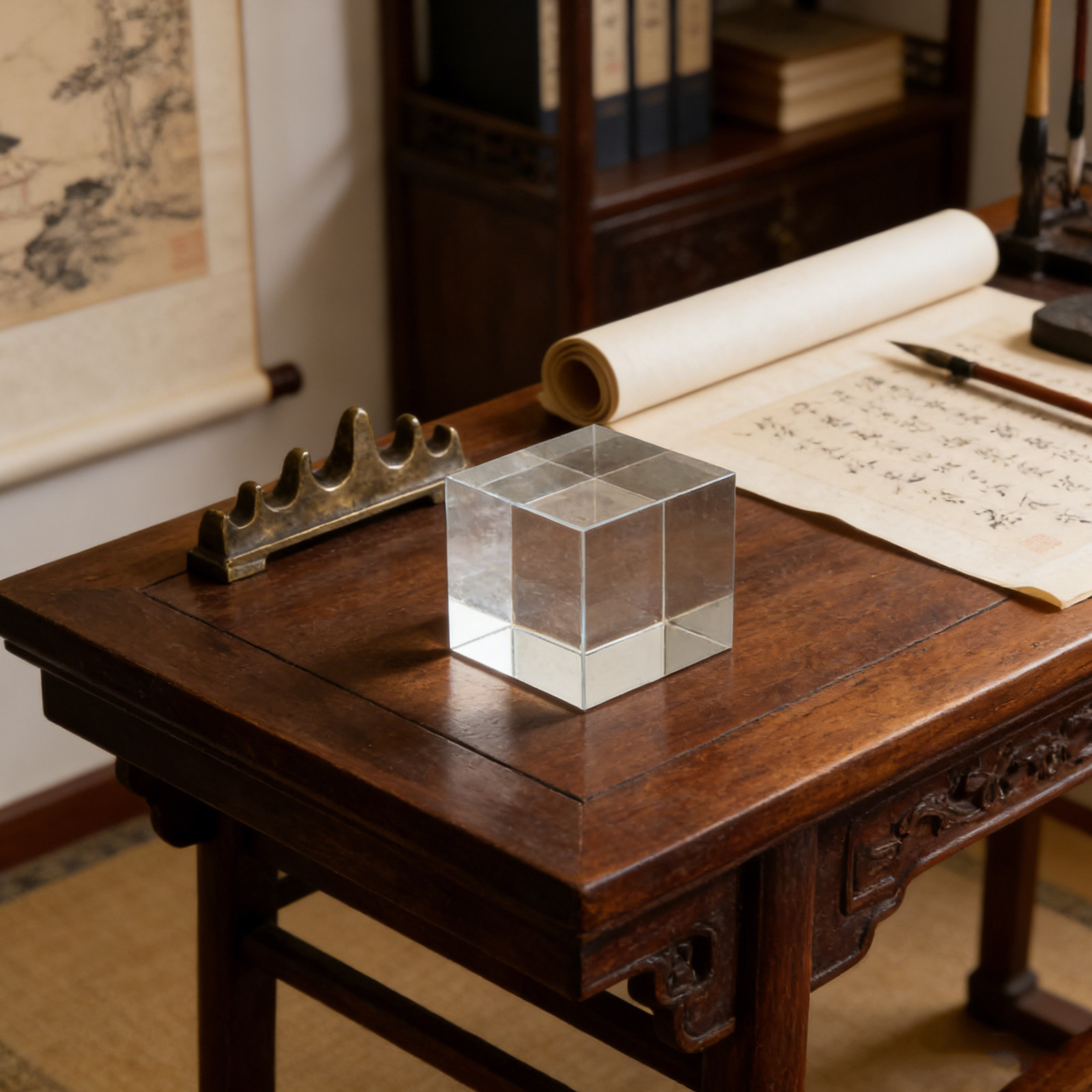 Square Clear Crystal Paperweig - Paper Weight Crystal บทวิจารณ์และราคา