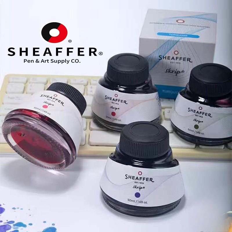 American SHEAFFER Color Dye In - Fountain Pen Bottled Ink บทวิจารณ์และราคา