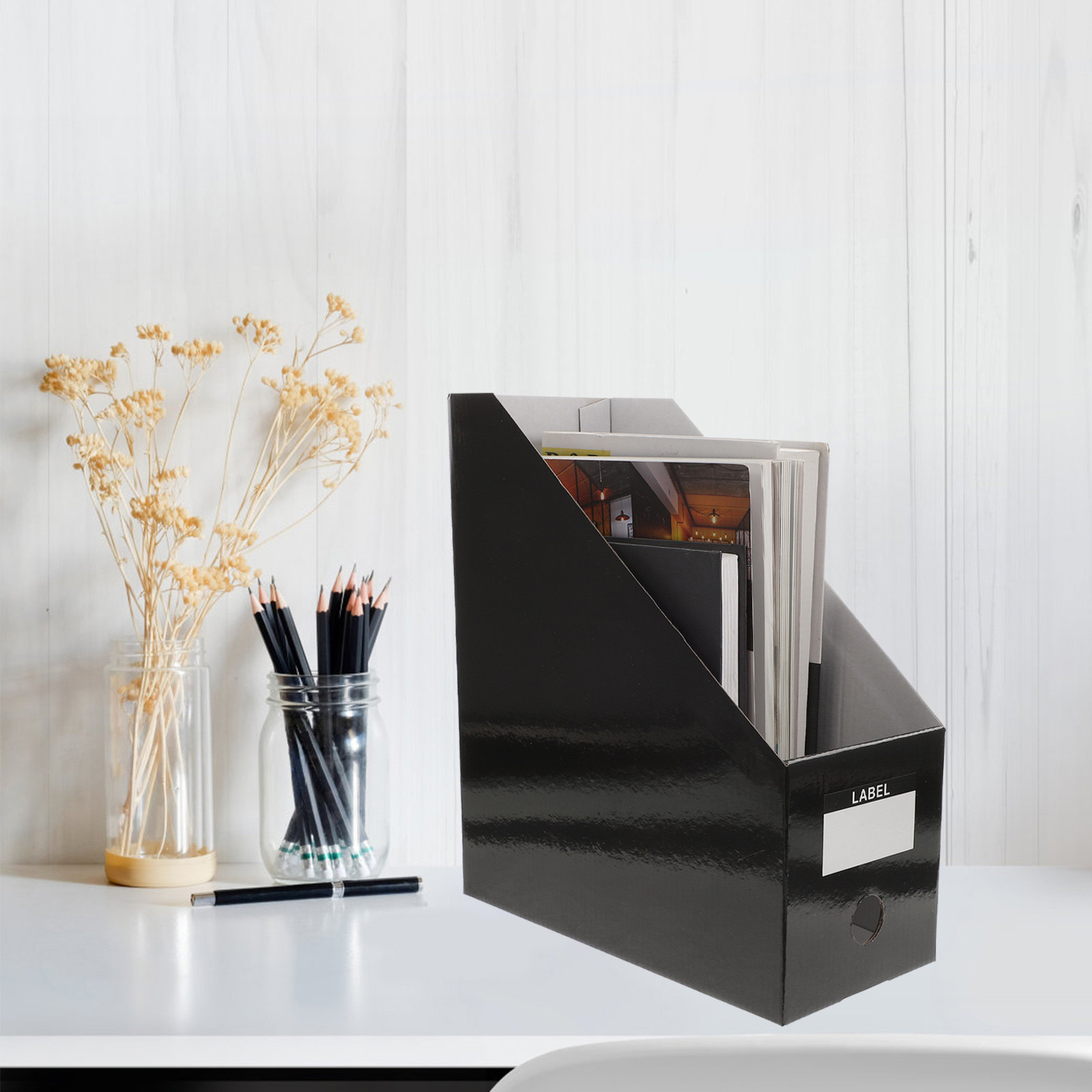 3Pcs Desktop File Organizer Ra - Magazine Holder Rack บทวิจารณ์และราคา