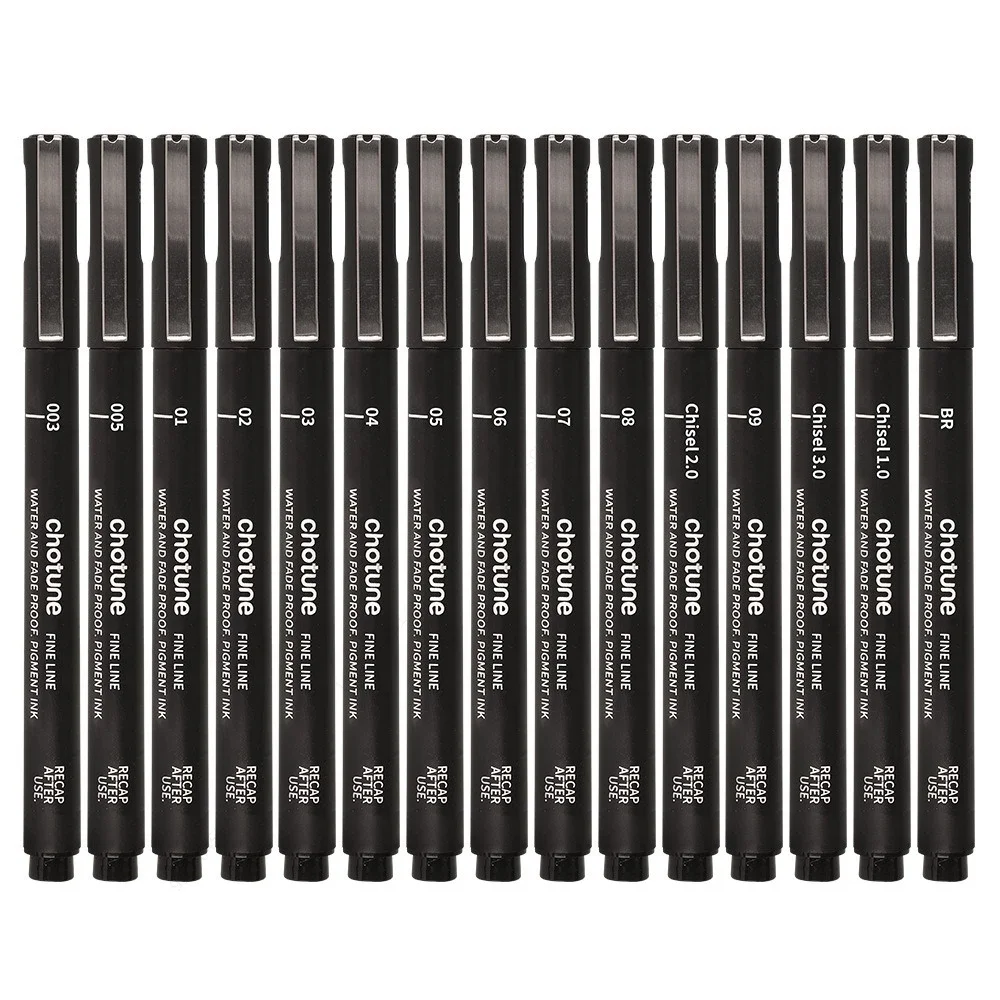 Black Micro Pens,15 Sizes,Wate - Correction Pen Fine บทวิจารณ์และราคา