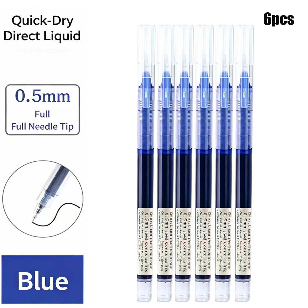 6 Pack Click Gel Pens 0.5mm Bl - Gel Refill Pack บทวิจารณ์และราคา