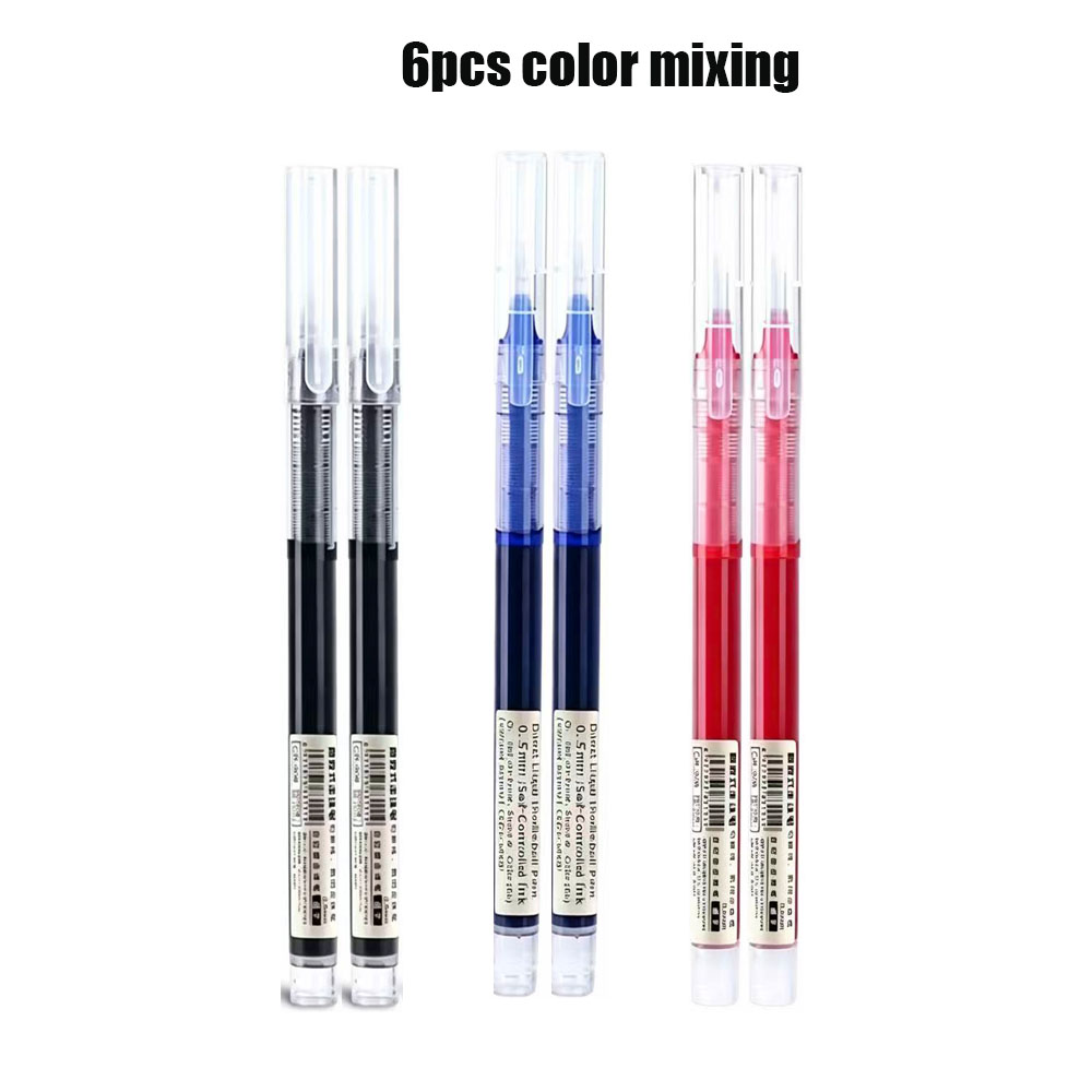 6 Pack Click Gel Pens 0.5mm Bl - Gel Refill Pack บทวิจารณ์และราคา