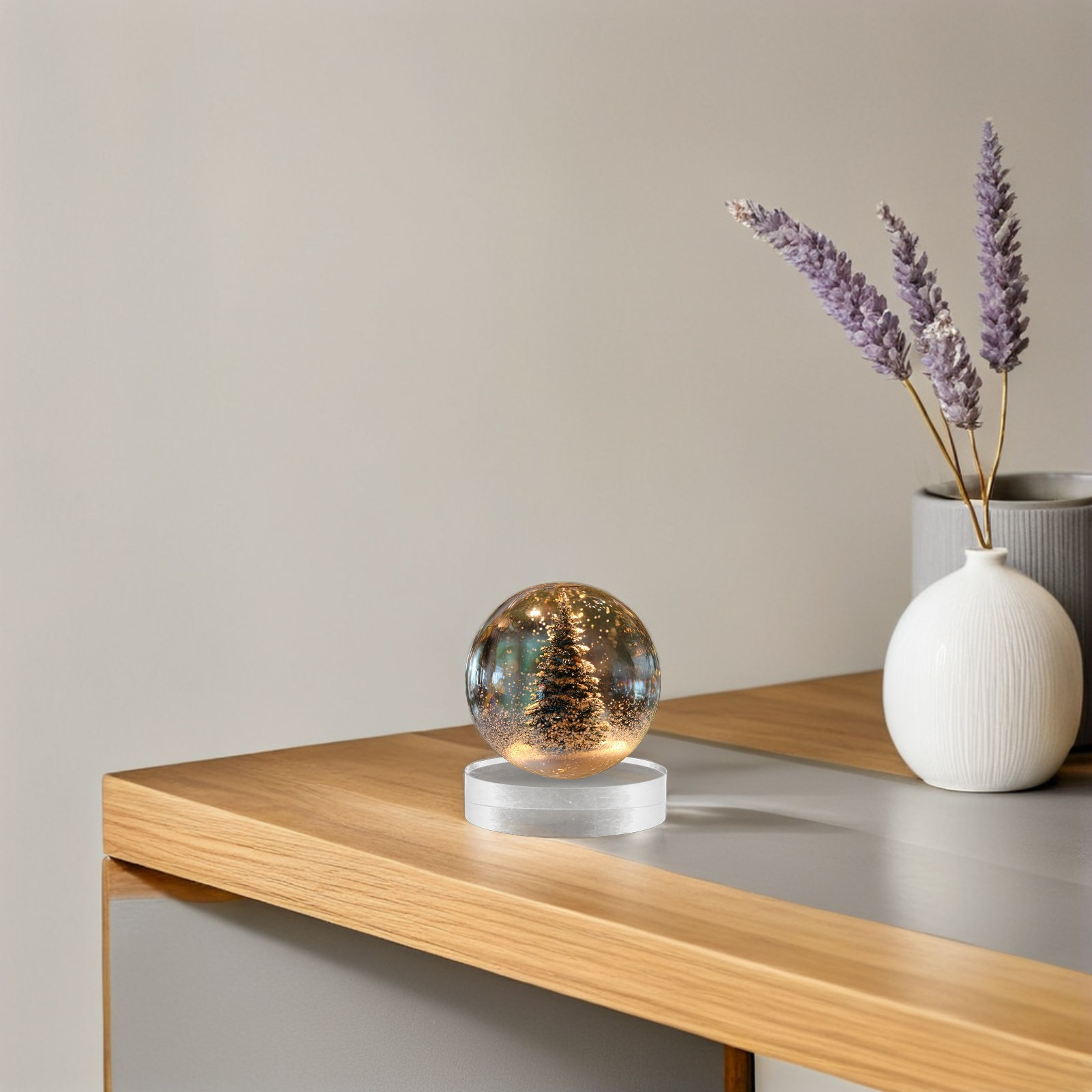 2Pcs Crystal Round Paperweight - Book Weight Glass บทวิจารณ์และราคา