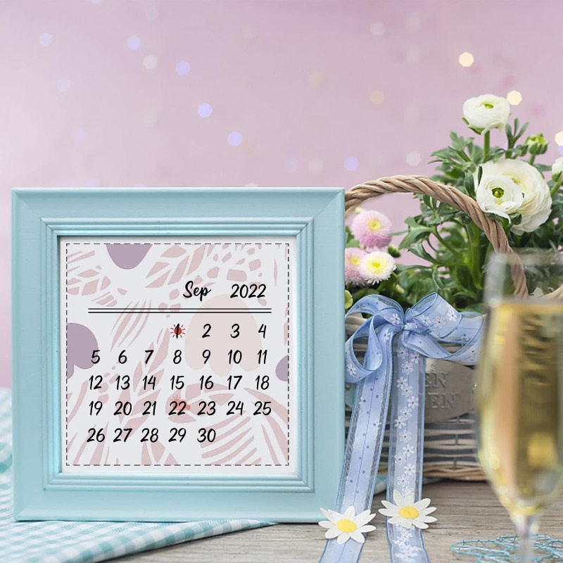 1PC 8.3x5.8in Calendar Clear S - Rubber Date Stamp บทวิจารณ์และราคา
