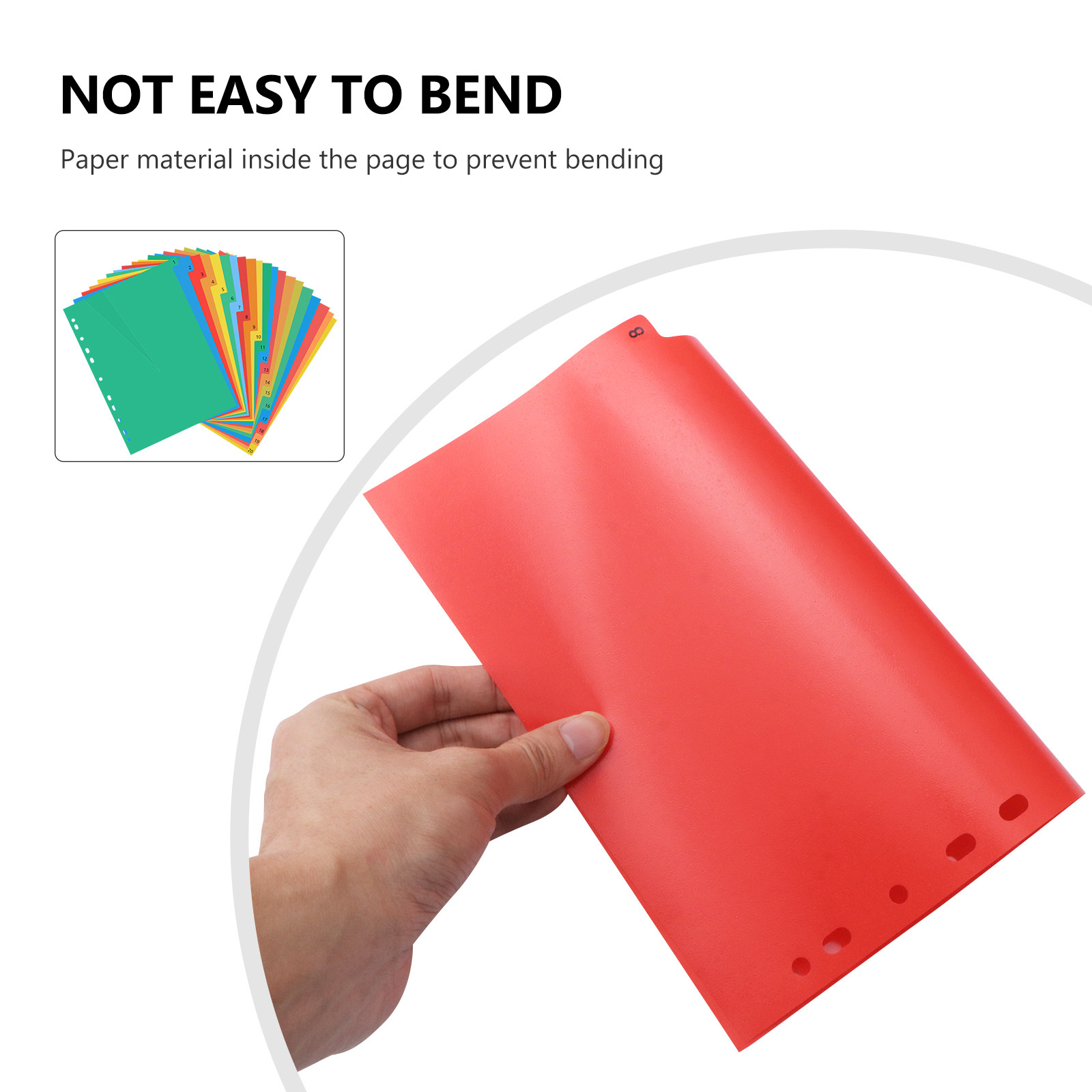 20 Pages A4 Colorful Plastic B - Tab Divider A4 บทวิจารณ์และราคา
