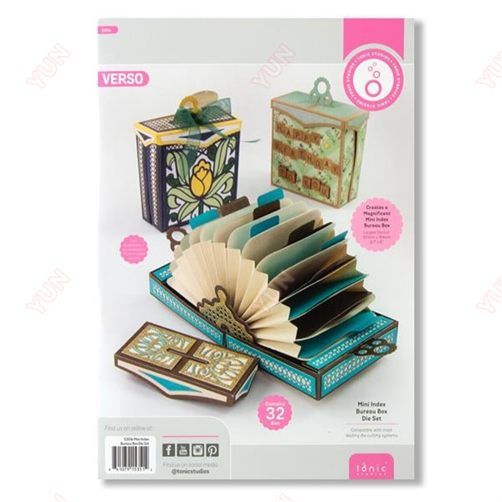 Mini Index Bureau Box Die Set  - Card Index Box บทวิจารณ์และราคา