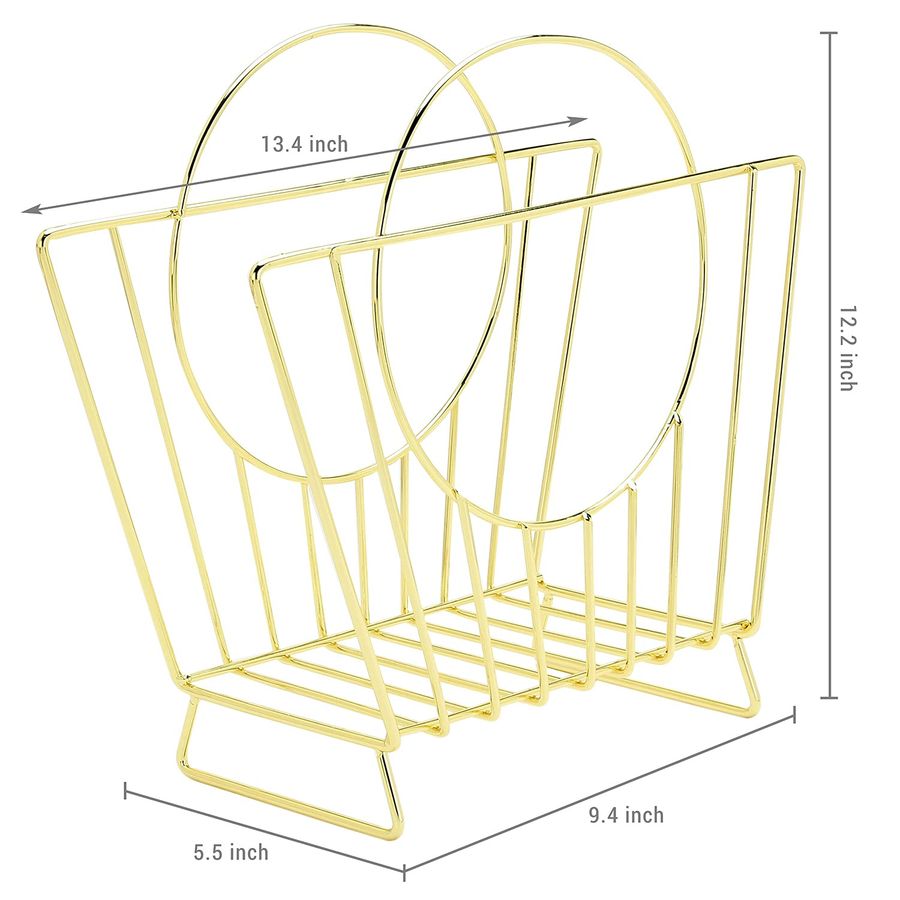 MidCentury Brass Plated Metal  - Magazine Holder Rack บทวิจารณ์และราคา