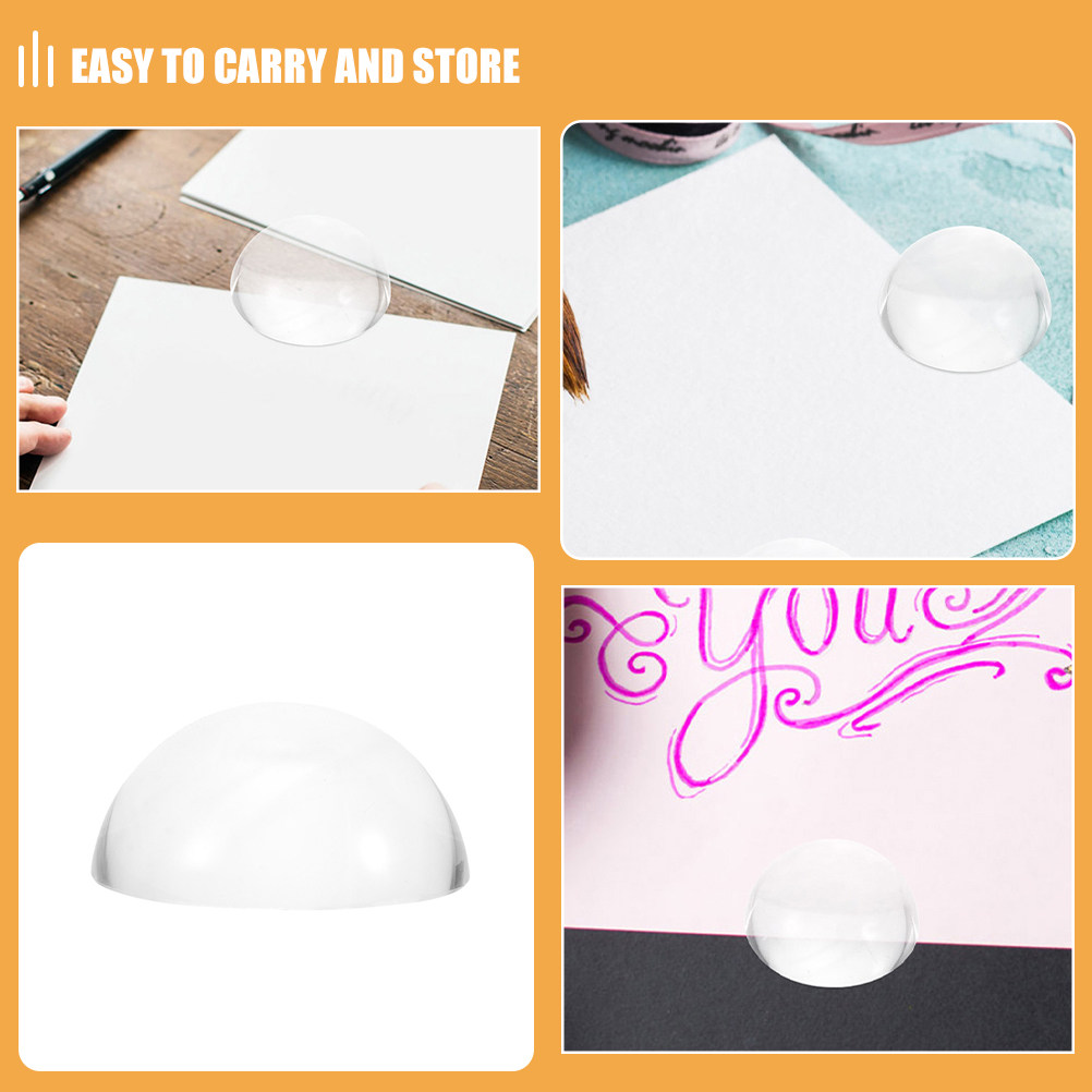 2Pcs Crystal Paperweights Dome - Paper Weight Crystal บทวิจารณ์และราคา