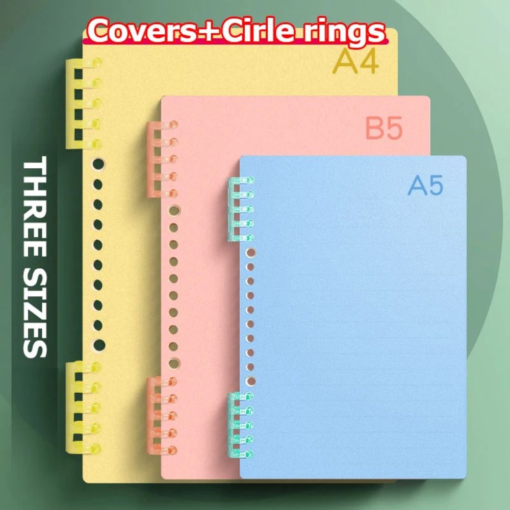 4Pcs PP Loose-leaf Book Cover  - Binder A4 Lever บทวิจารณ์และราคา
