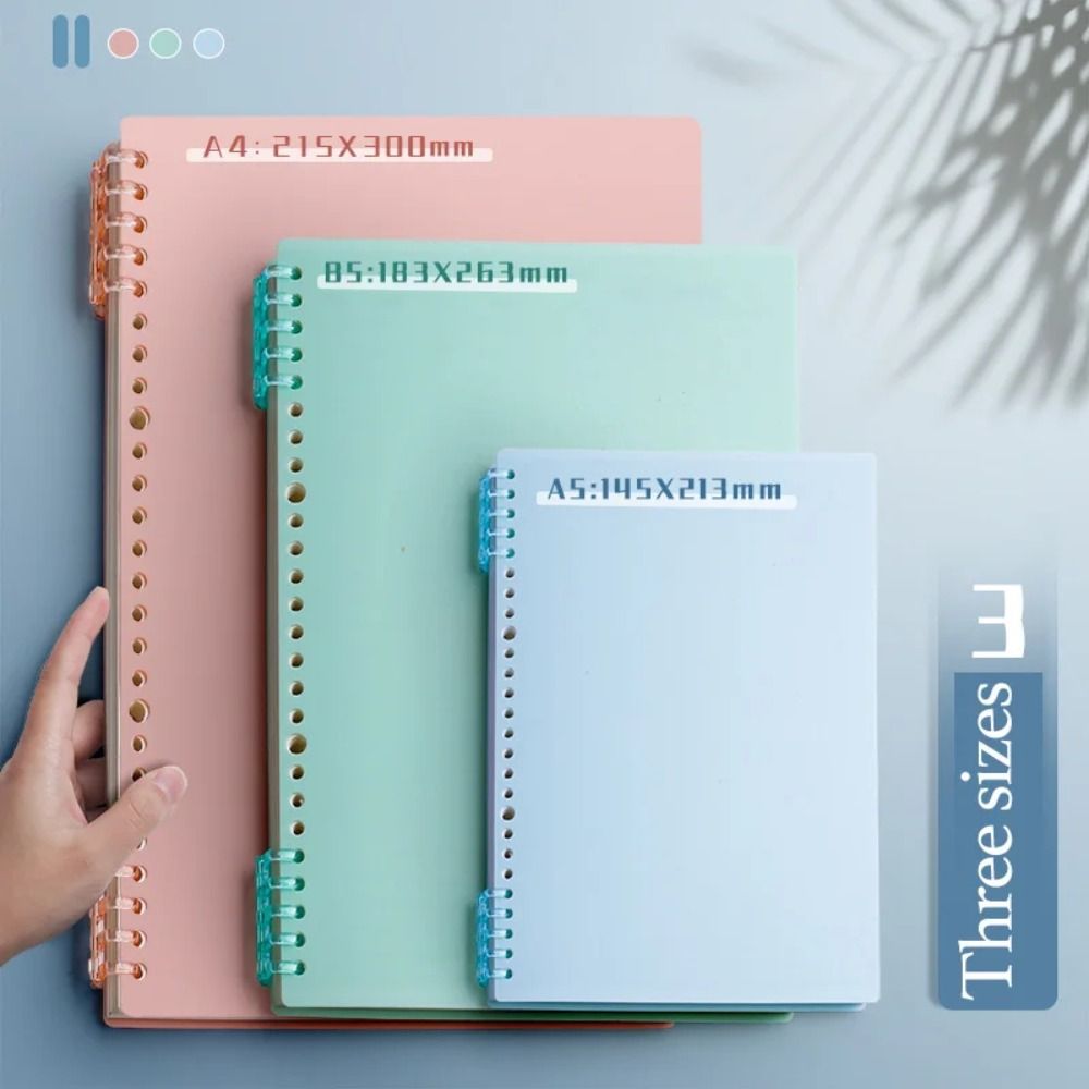 4Pcs PP Loose-leaf Book Cover  - Binder A4 Lever บทวิจารณ์และราคา