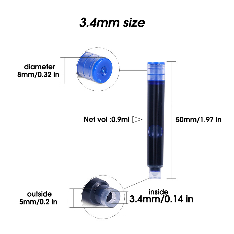 50pcs Fountain Pen Ink Cartrid - Fountain Pen Bottled Ink บทวิจารณ์และราคา