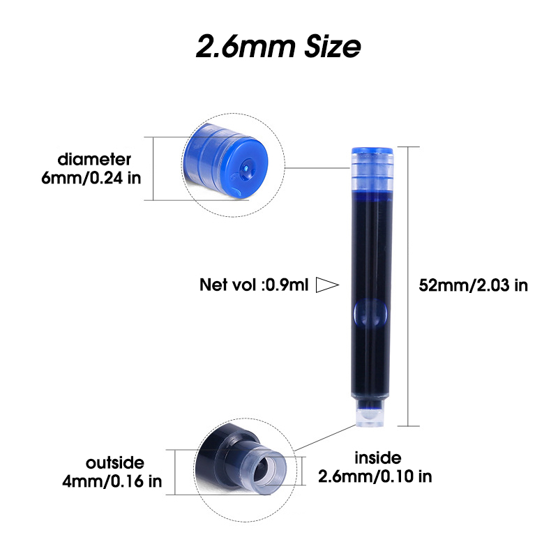 50pcs Fountain Pen Ink Cartrid - Fountain Pen Bottled Ink บทวิจารณ์และราคา