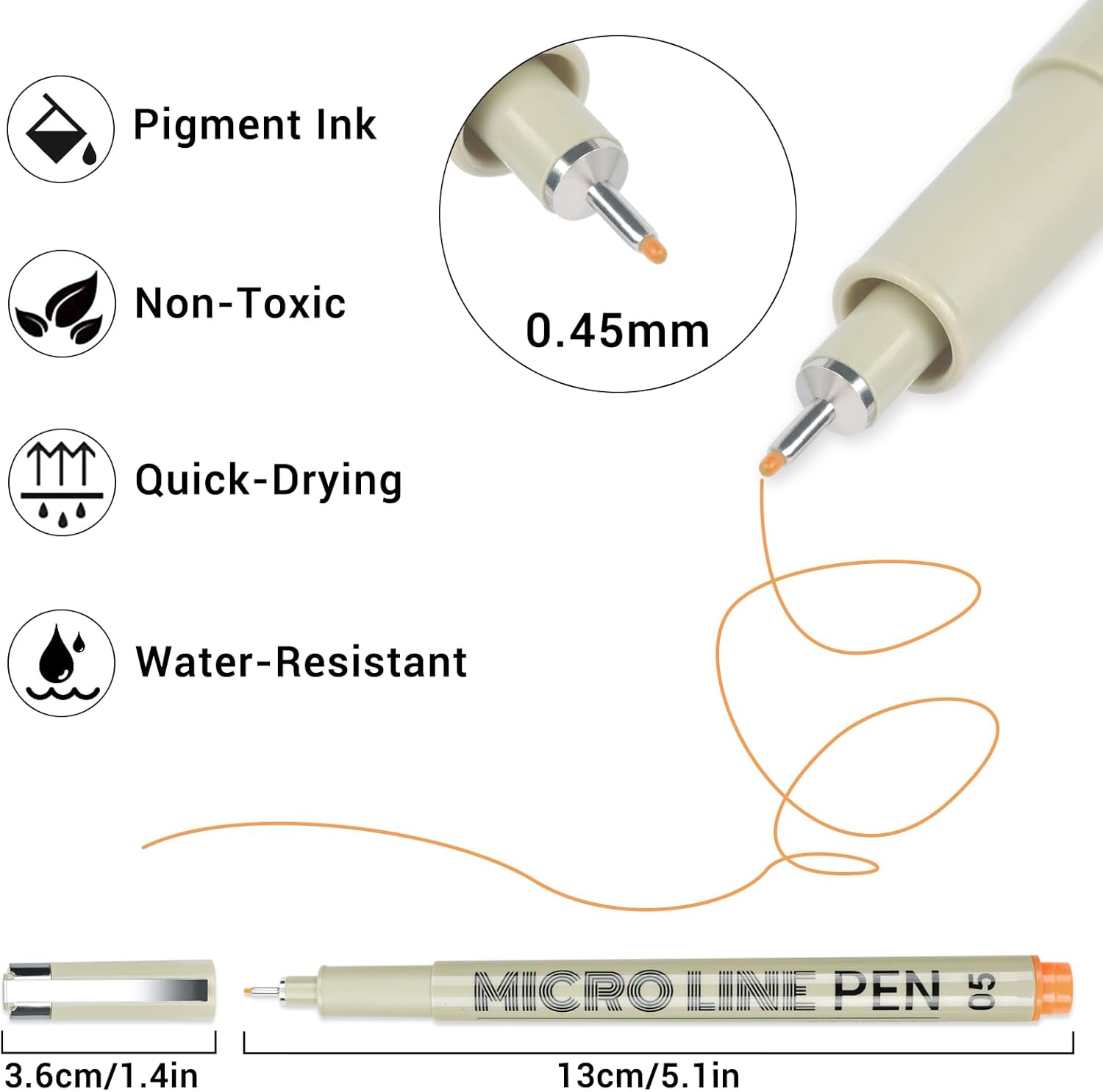 12 Colored Micro Pens 0.5mm, F - Archive Box Set บทวิจารณ์และราคา