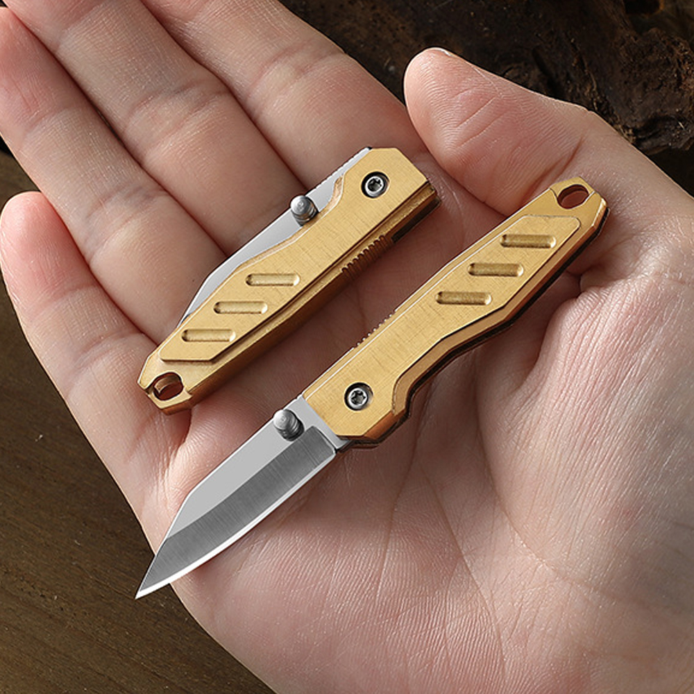 Brass Mini Folding Utility Kni - Letter Opener Brass บทวิจารณ์และราคา