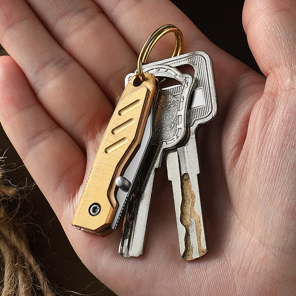 Brass Mini Folding Utility Kni - Letter Opener Brass บทวิจารณ์และราคา