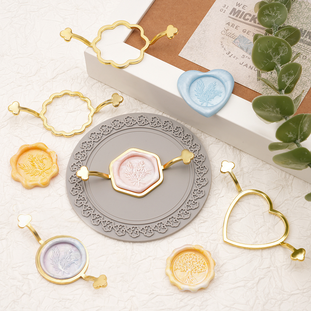 Set of 6 Metal Wax Seal Stamps - Wax Seal Stamp Set บทวิจารณ์และราคา