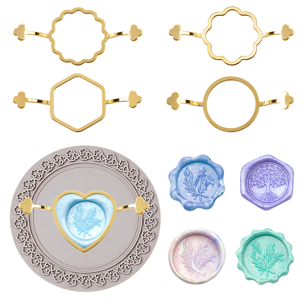 Set of 6 Metal Wax Seal Stamps - Wax Seal Stamp Set บทวิจารณ์และราคา