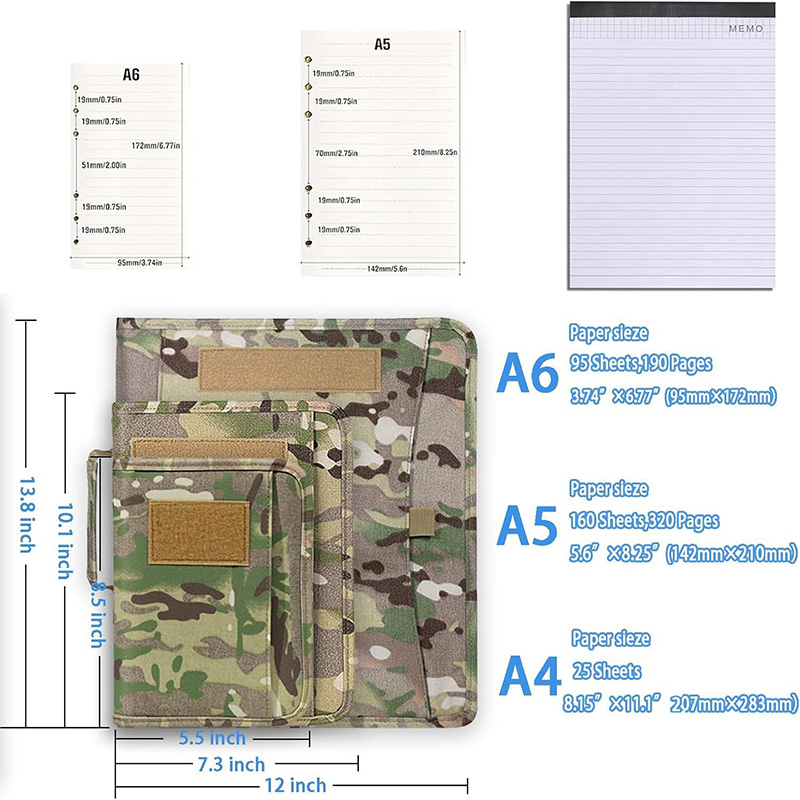 Tactical Outdoor Padfolio Ring - Binder A4 Lever บทวิจารณ์และราคา