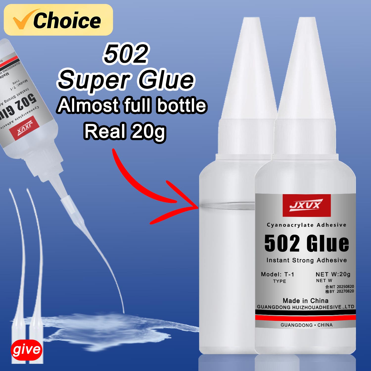 Net Weight 20g 502 Super Glue  - Book Weight Glass บทวิจารณ์และราคา