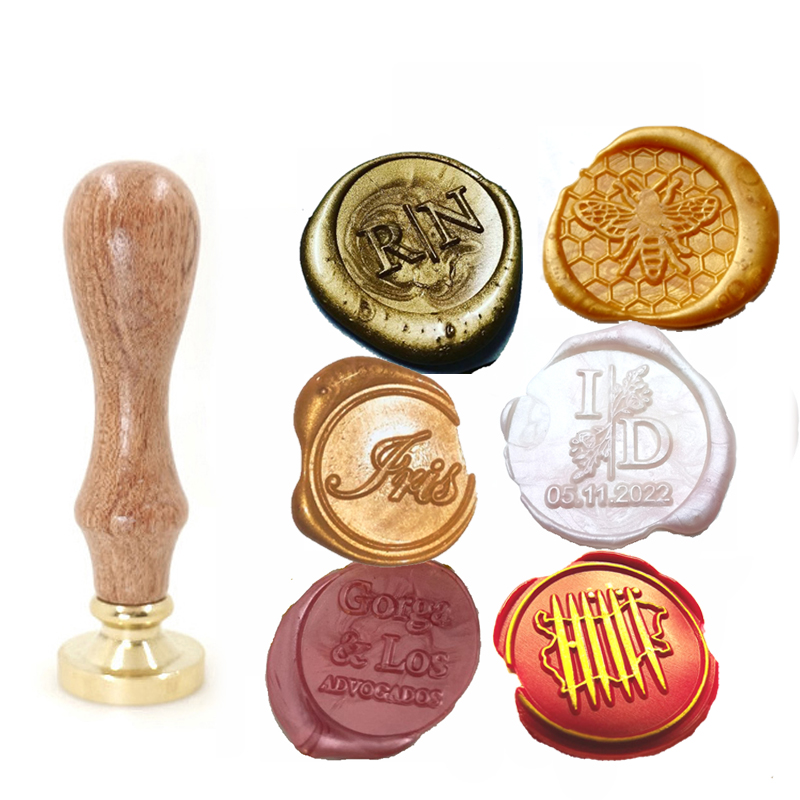 Custom brass wax seal Stamp wi - Wax Seal Stamp Set บทวิจารณ์และราคา