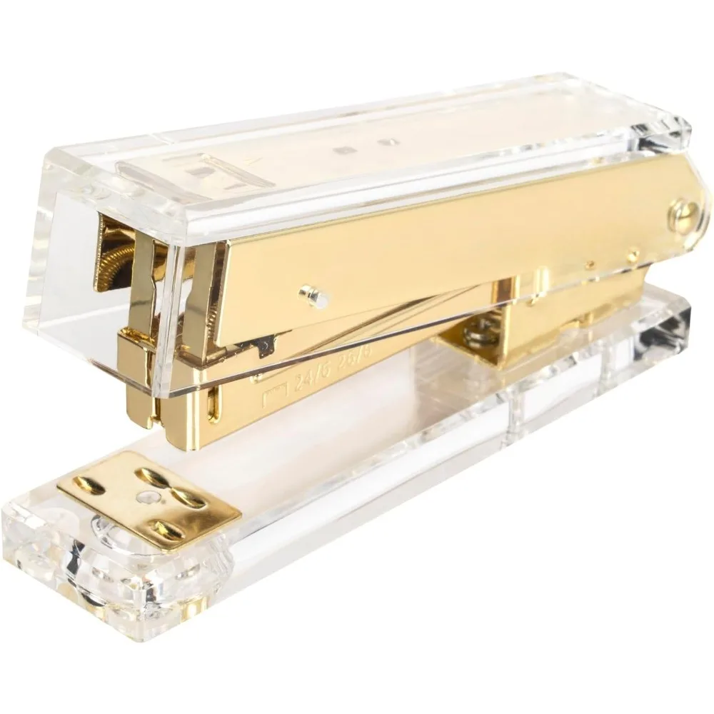 Compact Clear Acrylic Gold Sta - Stapler Half Strip บทวิจารณ์และราคา