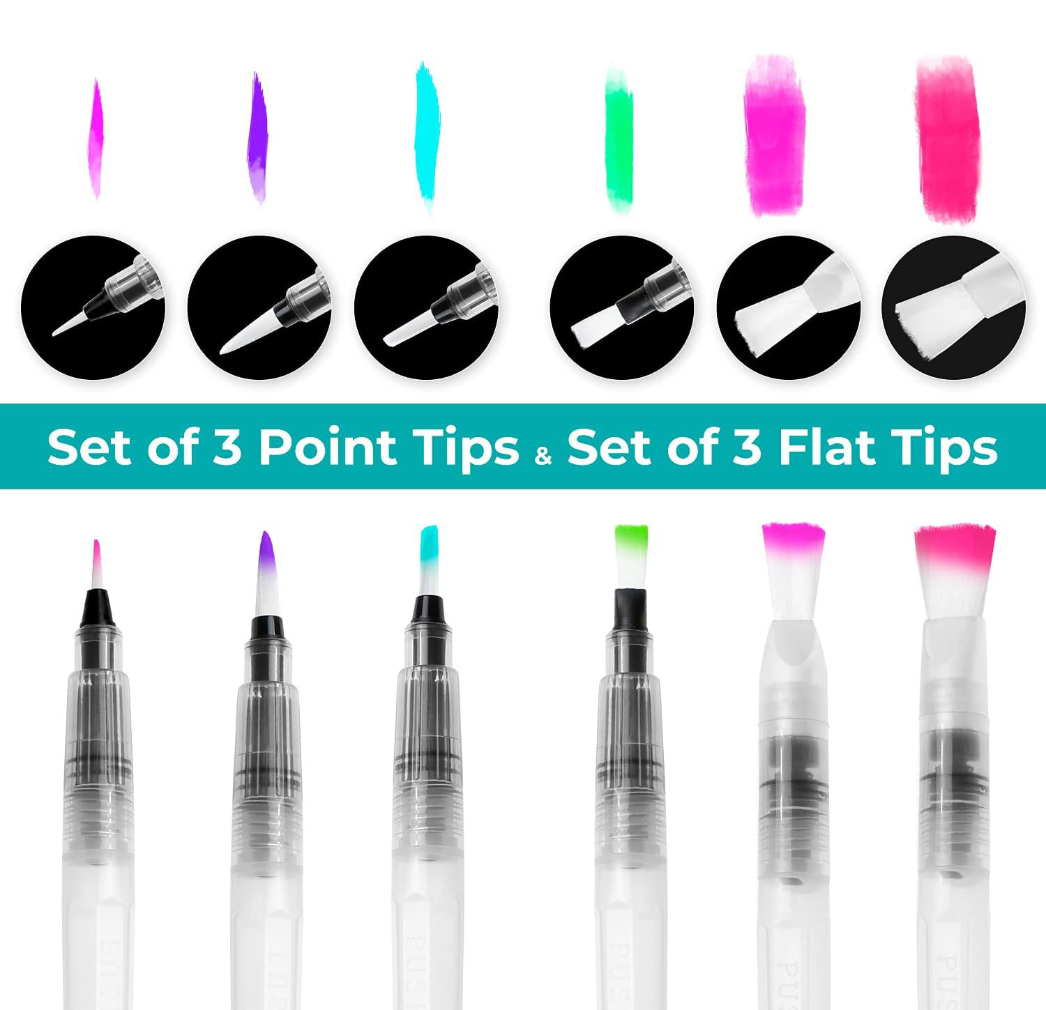 6/12/18pcs Water Color Brush P - Correction Pen Fine บทวิจารณ์และราคา