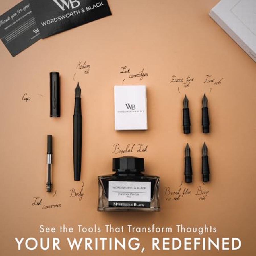 Fountain Pen Gift Set, Include - Fountain Pen Bottled Ink บทวิจารณ์และราคา