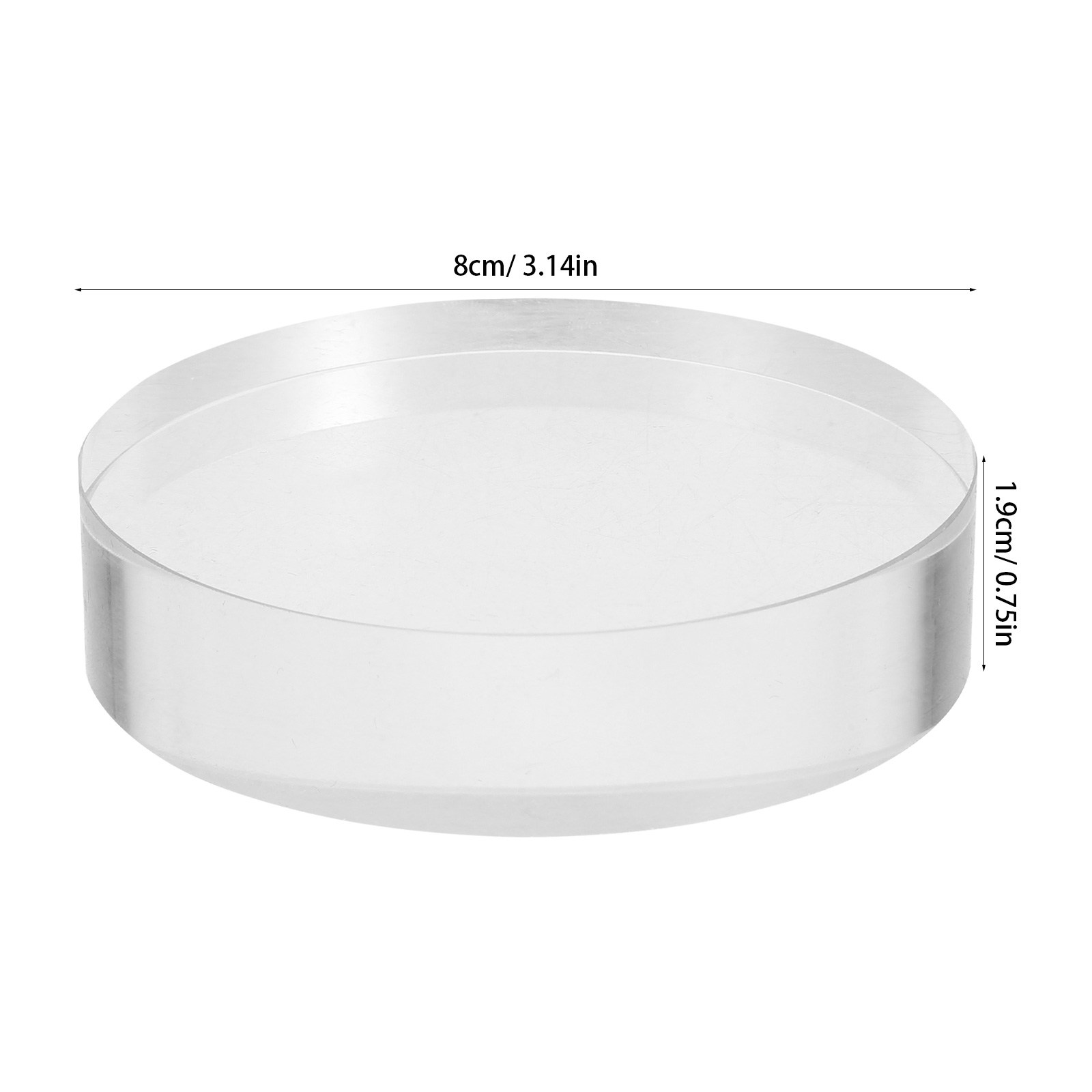 2Pcs Clear Round Crystal Glass - Book Weight Glass บทวิจารณ์และราคา