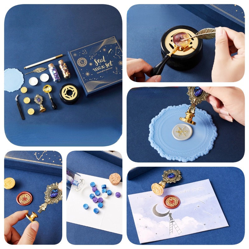 Starry Fire Lacquer Stamp Set  - Wax Seal Stamp Set บทวิจารณ์และราคา
