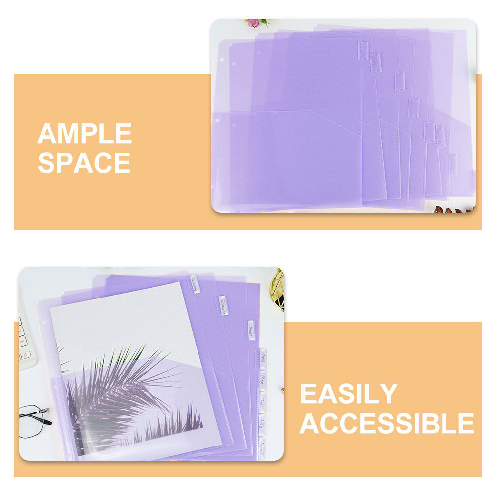 2Sets Binder Dividers A4 Plast - Tab Divider A4 บทวิจารณ์และราคา