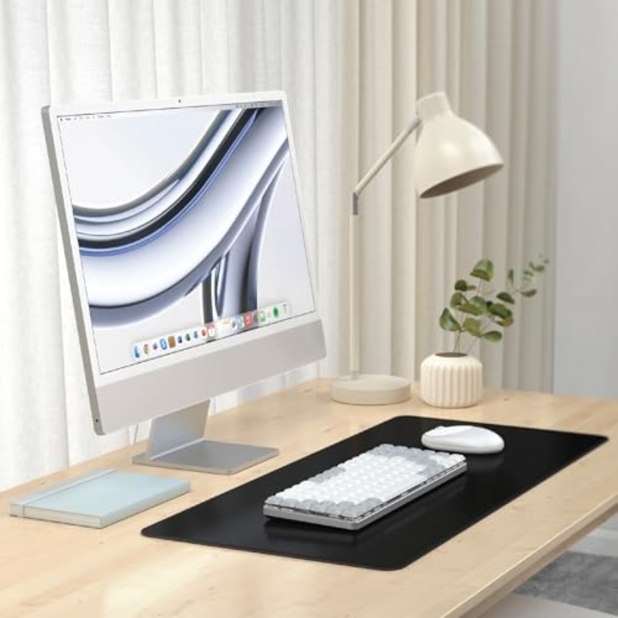 Vegan Leather Desk Mat Large M - Leather Desk Pad บทวิจารณ์และราคา