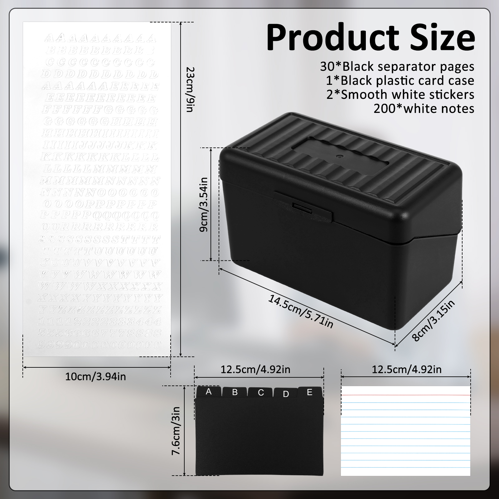 1 Set Index Card Organizer Box - Card Index Box บทวิจารณ์และราคา
